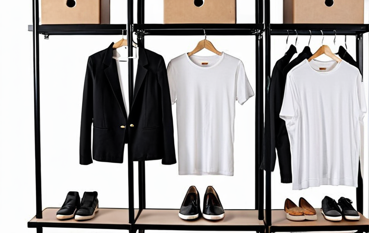 **

A well-organized capsule wardrobe featuring essential clothing items like a white t-shirt, jeans, a black blazer, and neutral-colored shoes.  The closet should look neat and uncluttered, with items easy to mix and match.  Consider a bright, airy aesthetic, like a modern Bangkok apartment.

**